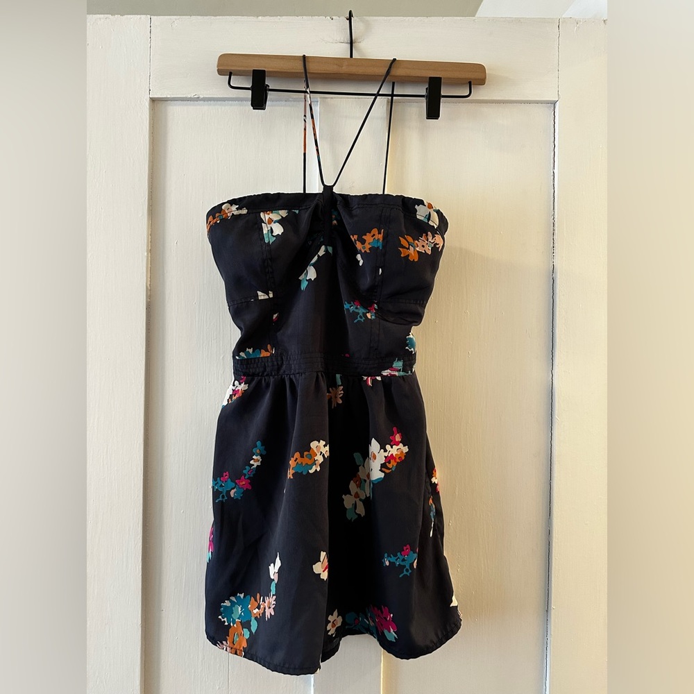 American Eagle Outfitters Black Floral Romper